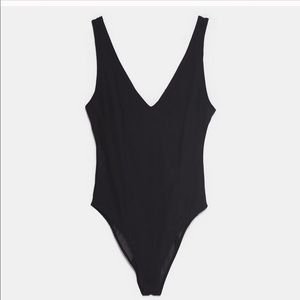 Zara semi sheer bodysuit M